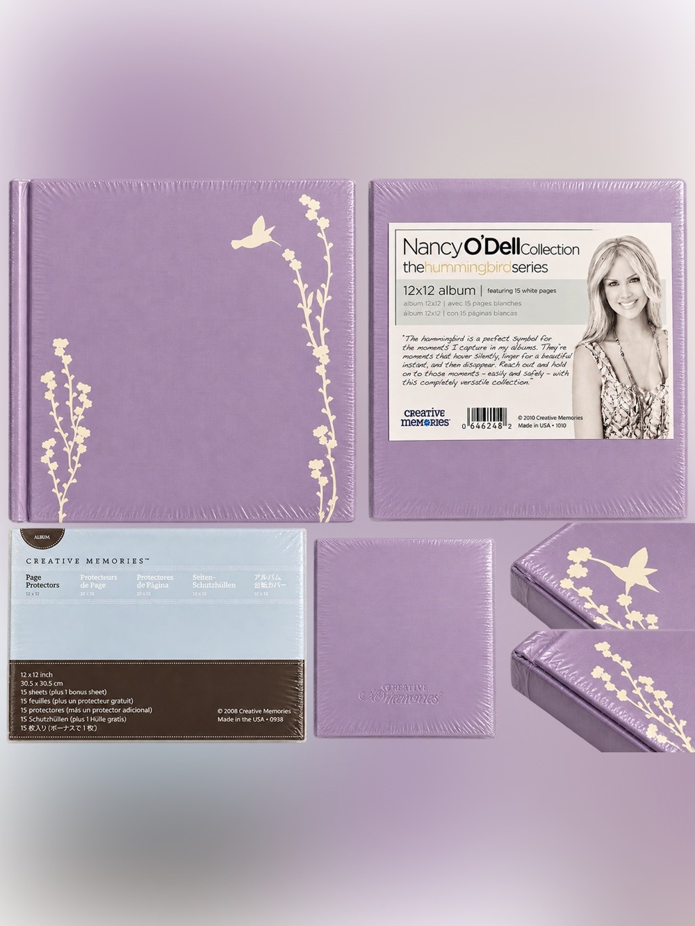 Creative Memories Lavender Hummingbird 12x12 Photo Album Sealed
